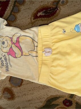 Disney Yellow Winnie the Pooh Two-Piece Shirt & Shorts Set
